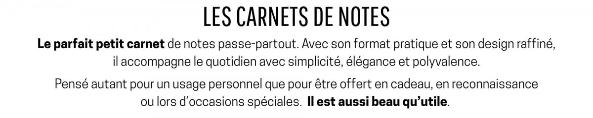 LES CAHIERS